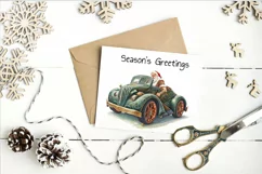 Watercolor Santa cliparts. 2 PNG sublimation Product Image 4