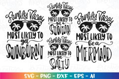 Summer svg Beach svg Family Vacay Most likely bundle Product Image 2