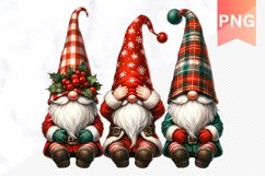 Christmas Gnome Sublimation - Clipart PNG Product Image 1