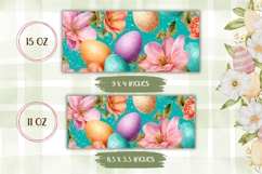 Glitter Easter Eggs Mug Design, Easter Mug Template Product Image 2