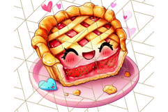 Sweet Treat Face PNG Clipart, Cute Kawaii Dessert Art Png Product Image 2