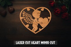 Cupid Heart SVG,Laser Cut, Valentine Heart laser Cut Product Image 3