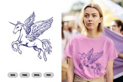 Pegasus SVG and Clipart - Mytical Creature Product Image 1