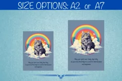 Loss of pet Maine coon DIGITAL DOWNLOAD condolence e-card Product Image 3