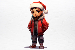 Christmas Chibi Men Clipart PNG Product Image 2