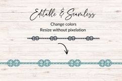 Seamless Nautical Rope Border SVG Product Image 2
