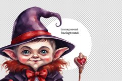 hot plate ,happy Halloween, a dwarf in a hat Product Image 2