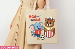 Mom Baby Char Bear PNG, Cute Animal Sublimation Product Image 3