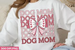 Dog Mom PNG, Coquette Valentines Day Sublimation PNG Product Image 1