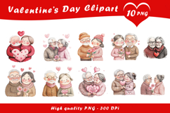 Valentine Family Couples Clipart PNG Product Image 1