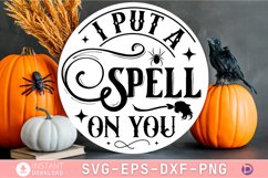 I put a spell on you Round Sign SVG Product Image 1