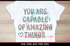 Believe in yourself stay positive SVG, Inspirational Quotes Product Image 2