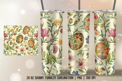 Decoupage Beautiful Easter Skinny Tumbler Designs | Tumbler Product Image 2