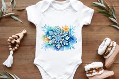 Watercolor Snowflakes 2 PNG sublimation Product Image 3