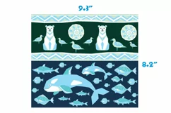 Polar Bear-Straight Tumbler 20oz Christmas sublimation Product Image 2