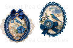 Flowers, Bird Material, Ephemera, PNG, Junk Journal, clipart Product Image 2