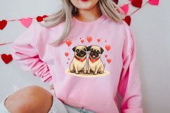 Couple Cat Cup Valentine Clipart, Valentines Clipart Product Image 2