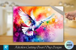 White Dove Cutting Board Sublimation Design Product Image 1