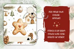 Watercolor Christmas Cookies Money Card, Printable Christmas Product Image 2