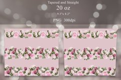 Floral Tumbler Sublimation Bundle | Roses Tumbler Wrap 20oz Product Image 3