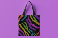 Neon Stripe Zebra Digital Paper Product Image 2