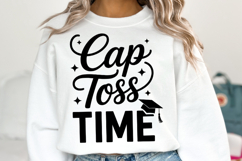 Cap Toss Time svg | Graduation Svg | Shirt Svg Product Image 1