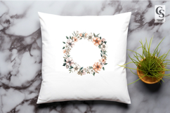 Floral Corner Frame Elegant Clipart Sublimation PNG Product Image 2
