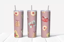 Christmas gnome Santa's helpers Skinny tumbler wrap design Product Image 4