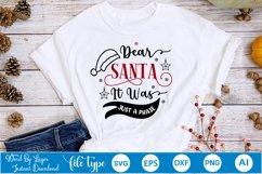 Dear Santa It Was Just A Phase SVG Design | Christmas SVG Product Image 2