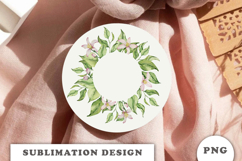 Watercolor Lemons Leaves Frame png Product Image 2