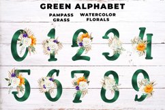 Green Boho Floral Alphabet Product Image 2