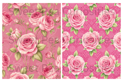 Pink, Mixed Media, Paper, Shabby Chic, Papers, Junk Journal Product Image 2