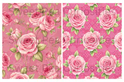 Pink, Mixed Media, Paper, Shabby Chic, Papers, Junk Journal Product Image 2