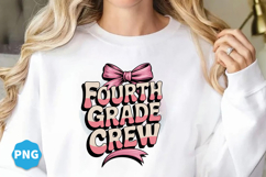 Fourth grade crew Back to School Png design, Back to school Product Image 2
