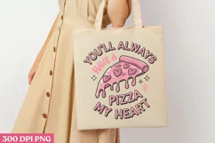 You'll always have pizza my heart PNG, Retro Valentine PNG Product Image 1