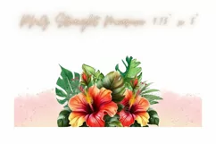 Watercolor Flowers Coffee 16oz Libby Glass Can Tumbler Wrap Product Image 2