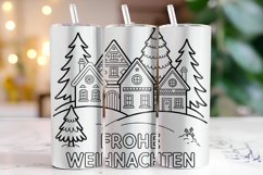 Frohe Weihnachten Tumbler Wrap | Christmas | Sublimation Product Image 1