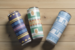 Ethnic pattern Tumbler Wrap Design. 20 oz Skinny Tumbler Product Image 2