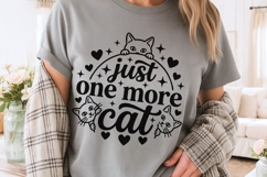 Just One More Cat Svg, Funny Cat Mom Svg, Cat Lover Svg. Product Image 3
