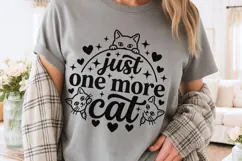 Just One More Cat Svg, Funny Cat Mom Svg, Cat Lover Svg. Product Image 3