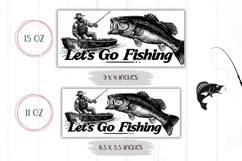 Let&#039;s Go Fishing Mug Wrap, Dad Coffee Mug, Fisherman Mug Product Image 2