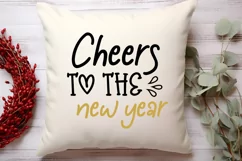 Cheers to the new year SVG, Happy New Year Product Image 2