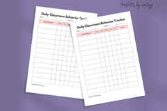 Daily Classroom Behavior Tracker | Student Behavior Log Product Image 2