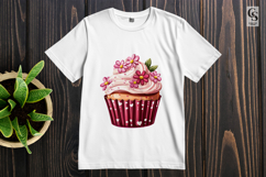 Floral Cupcake Dessert Clipart sublimation png Product Image 2