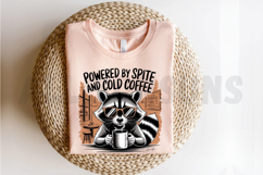 Funny Raccoon Illustration With Coffee And Sunglasses Ready Product Image 2