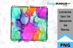Sublimation Background - Rainbow Alcohol Ink - Background Product Image 3