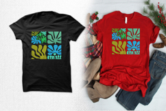 Tropical Leaf Block Abstract Embroidery Design Product Image 2