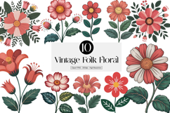 Vintage Folk Floral Product Image 1