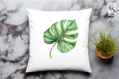 Watercolor Tropical Leaf Clipart Sublimation PNG Product Image 2