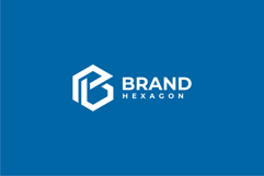 Hexagon Letter B Logo Design Vector Template Product Image 2